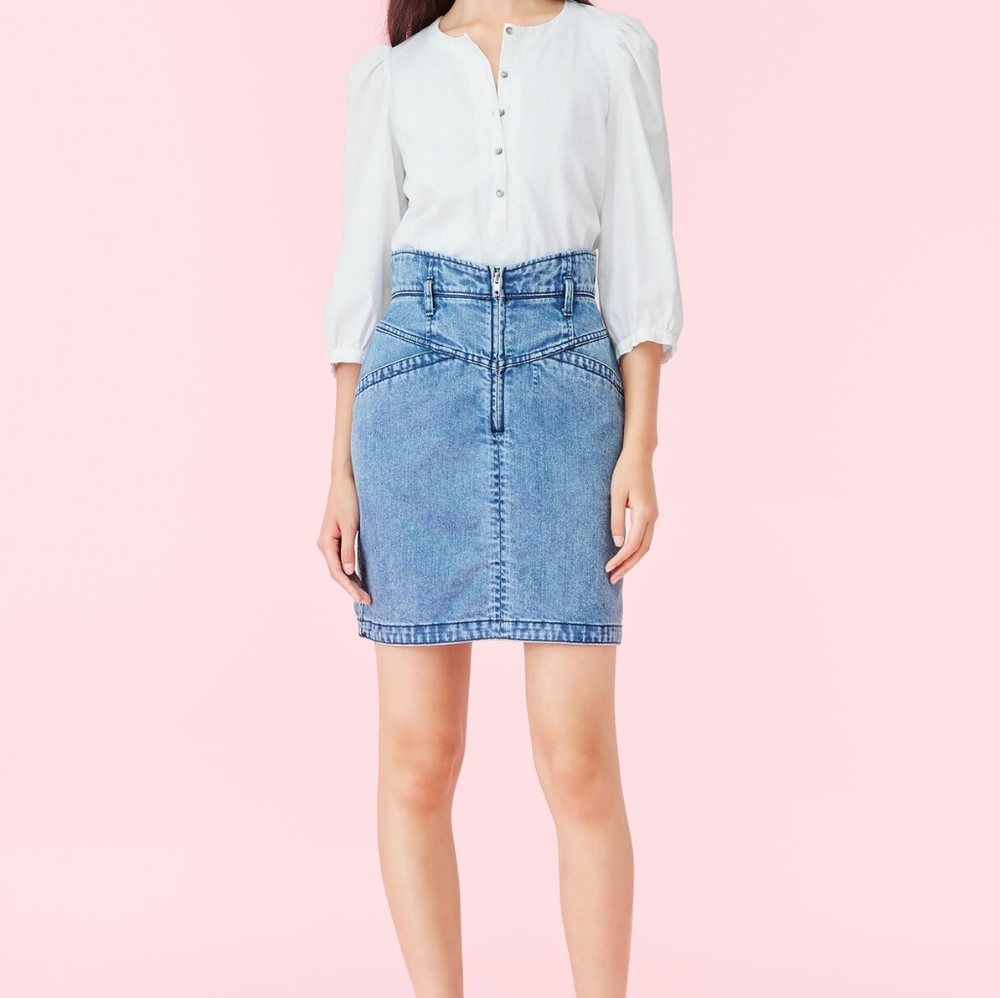 Rebecca Taylor la vie denim skirt